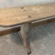 Raw wooden bench