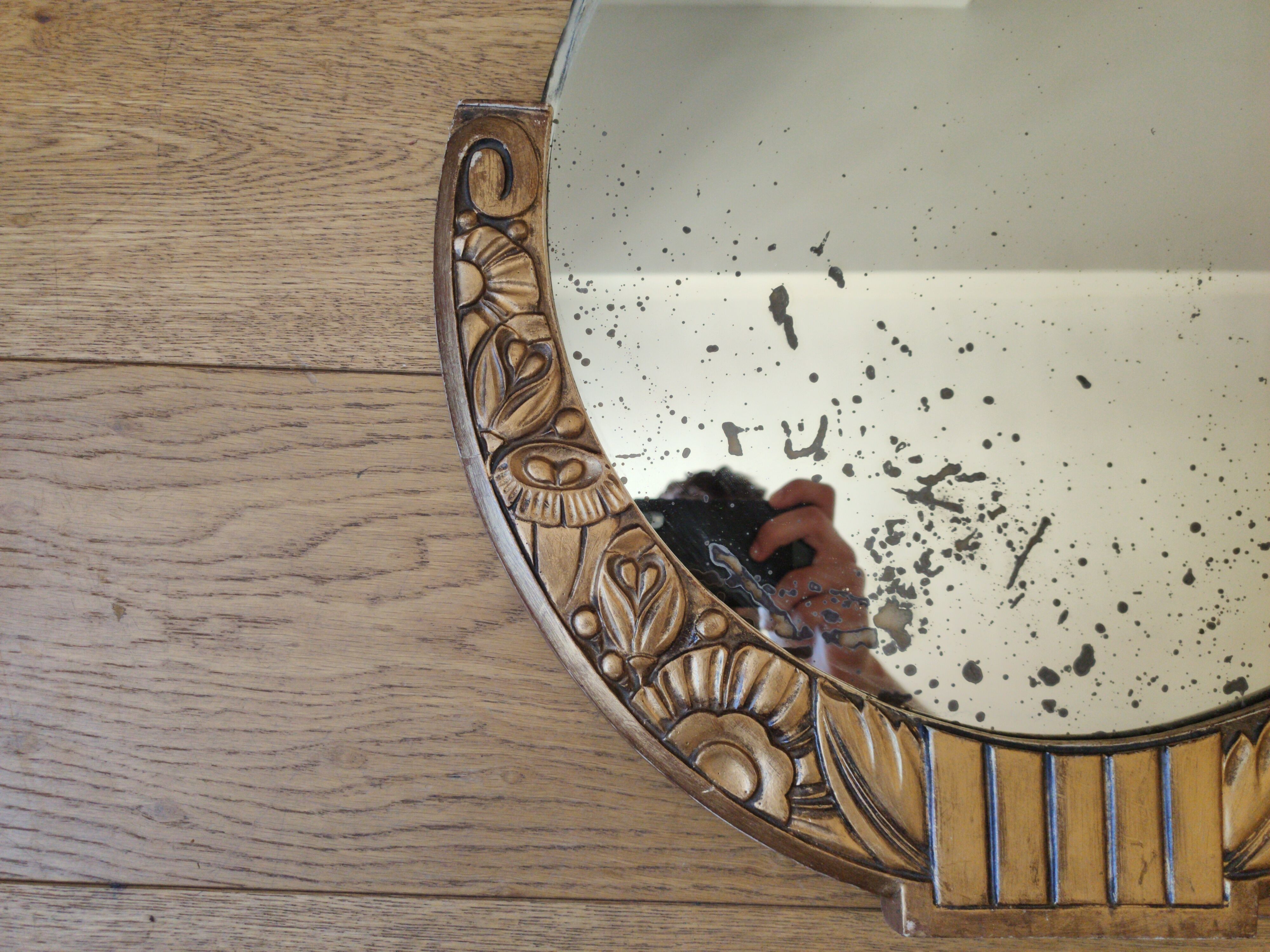 Art Deco mirror 44x 44cm