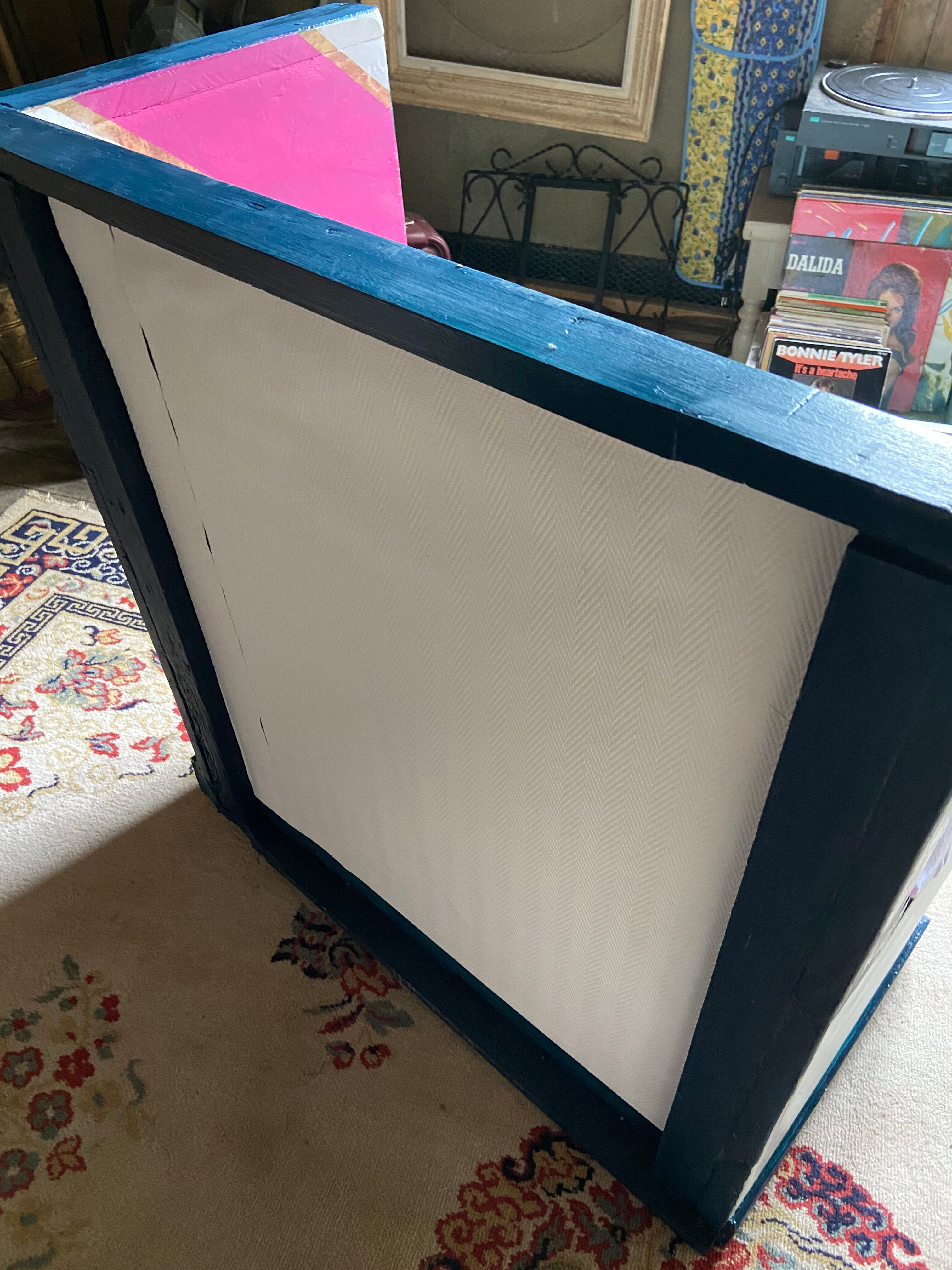 Corner bench rustic wooden chest