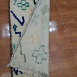 Moroccan Berber carpet beni ouarain with colorful patterns