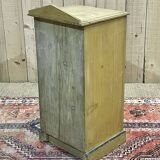 19th century English bedside table in painted fir