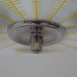 Mid-century glass pendant by Napako, Czechoslovakia, 1970s.