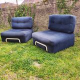 Pair of vintage Rorberg low chairs from Ikea