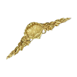 Grand fronton aux plumes de paon, style Louis XVI, du XIXe