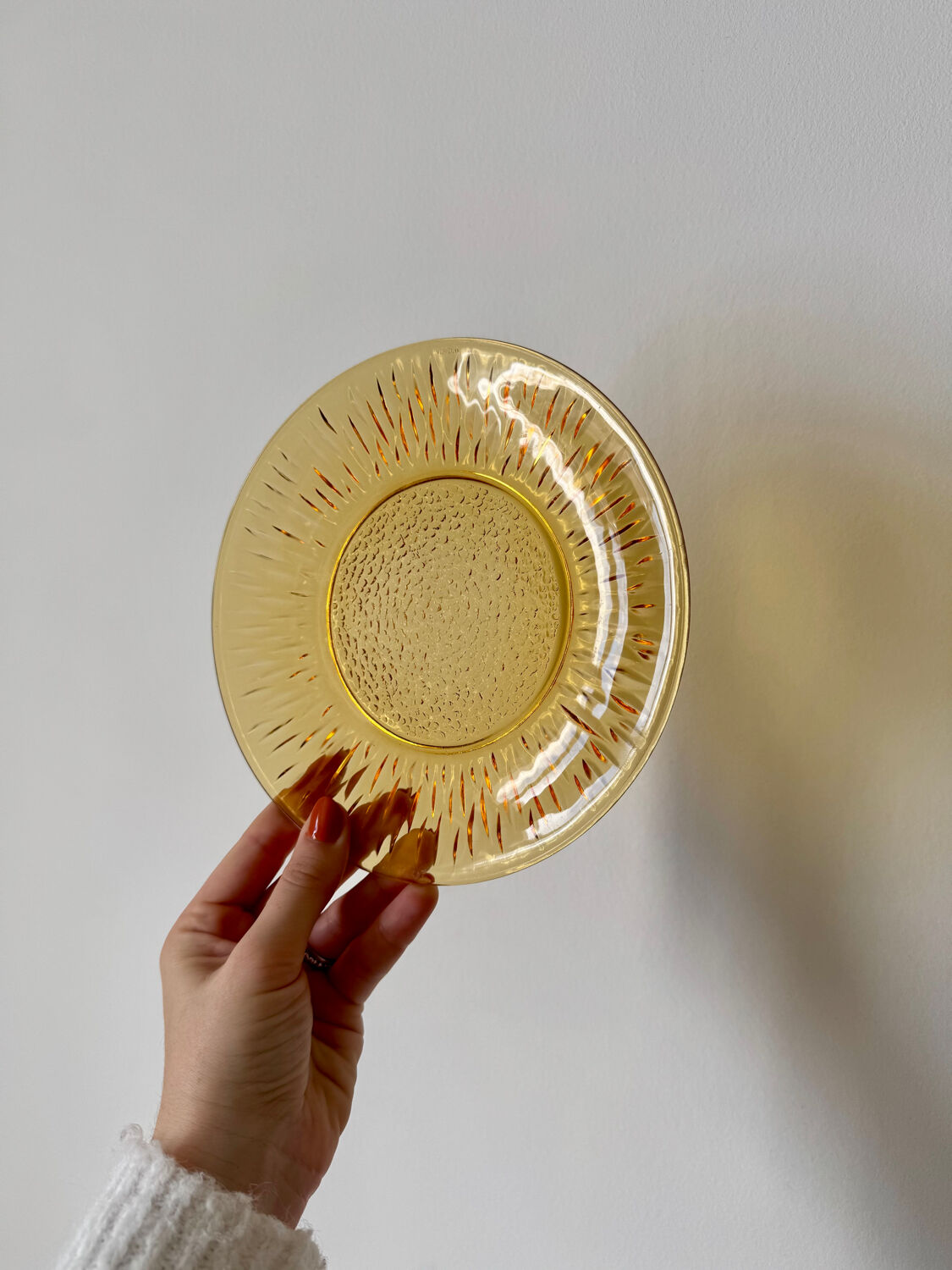 Assiettes à dessert ambrées Vereco