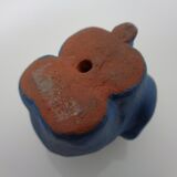 Mid-Century Blue Ceramic Elephants, Austria, Set of 2