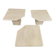 Vintage travertine nesting tables or side tables, 1970s