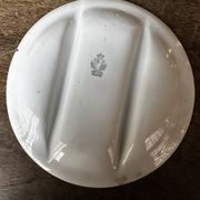 7 Asparagus Plates Late 19th Century Opaque Earthenware Luneville France