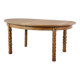 Vintage Oval Danish Oak Dining Room Table, H. Kjærnulf style, 1960s