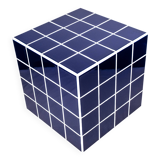 Cube-Side table-Bedside table-Tile-Ceramic-Blue-Glossy