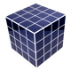 Cube-Side table-Bedside table-Tile-Ceramic-Blue-Glossy