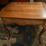 Desk game table and its solid blond cherry cap period EIGHTEENTH Louis XV