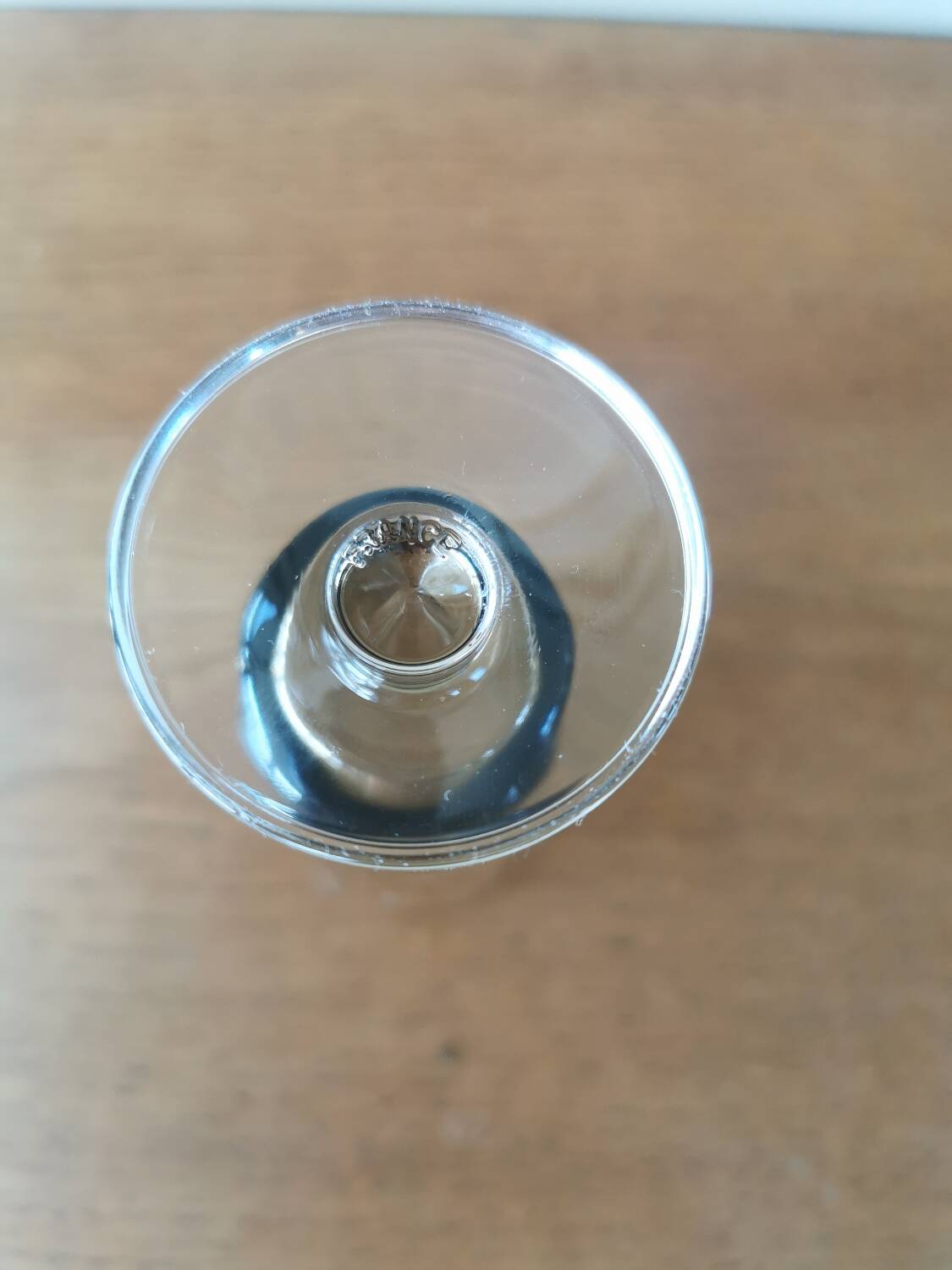 Vintage smoked glass champagne flutes