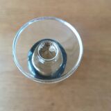 Vintage smoked glass champagne flutes