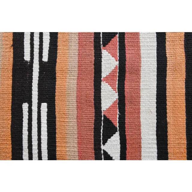 Vintage Turkish Oushak Handmade Wool Cotton White Kilim Runner Rug 60x295