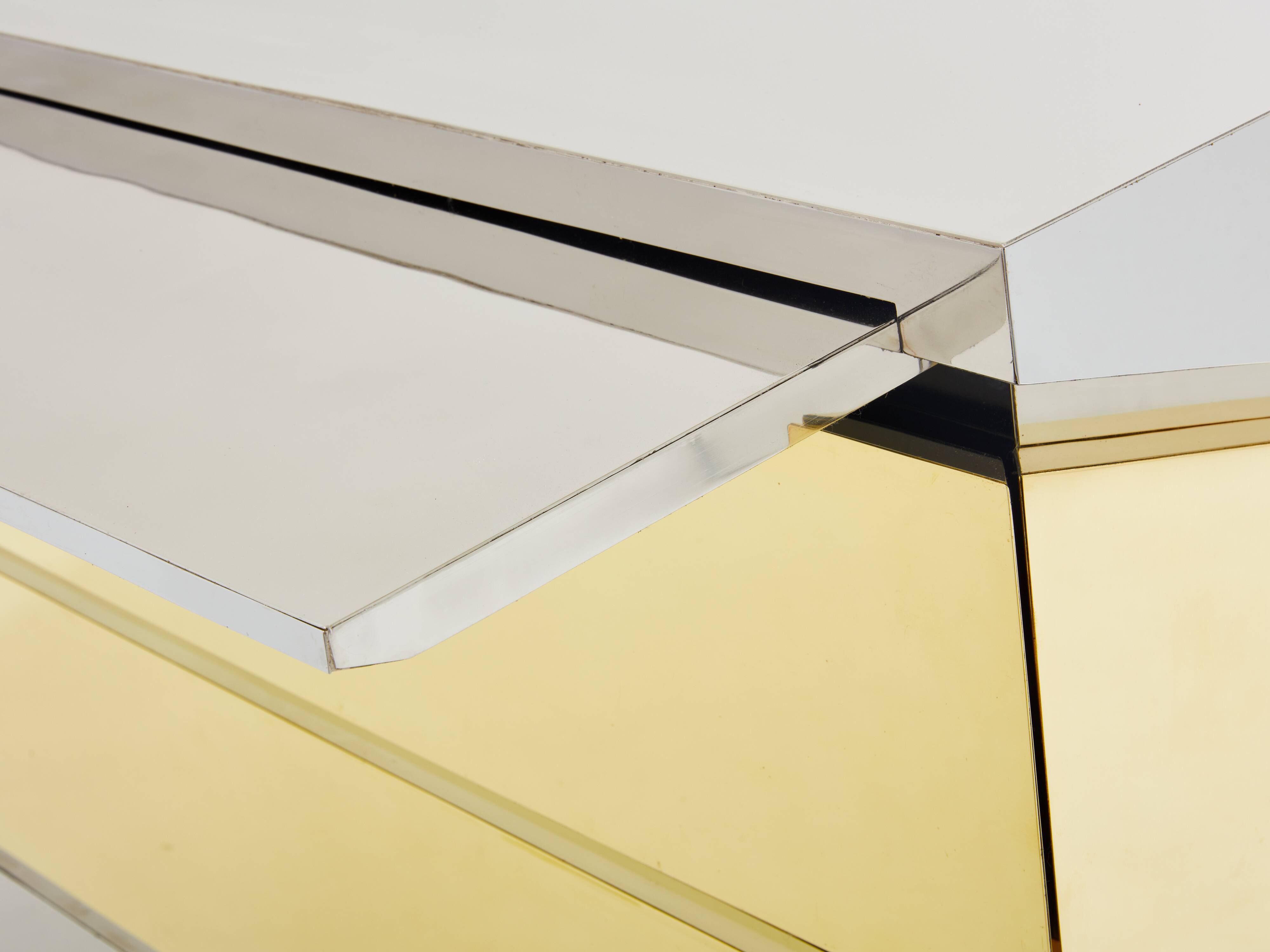 Gabriella Crespi model Mr Mme chest of drawers chrome brass 1972