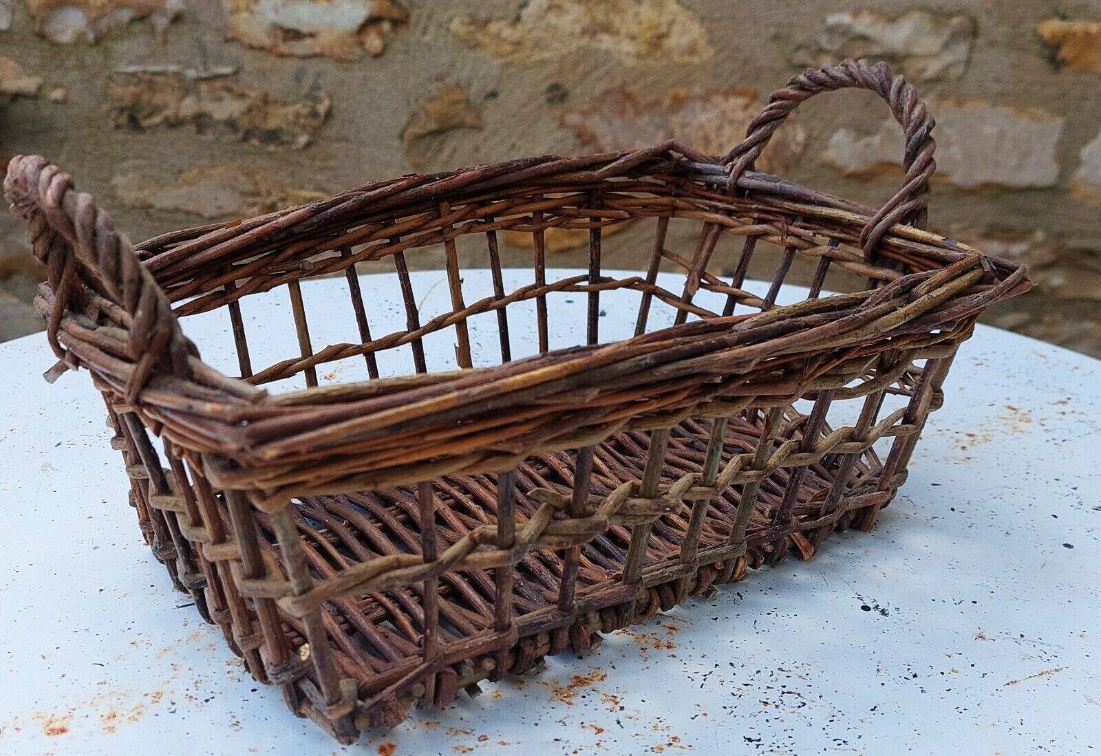 Vintage wicker basket 25 cm
