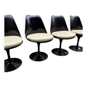Chaise knoll Tulip noir – Eero Saarinen pour Knoll