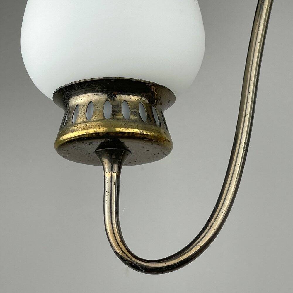 Vintage brass chandelier Italy 1960s