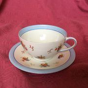 Tasse et sous-tasse pour petit déjeuner années 1960