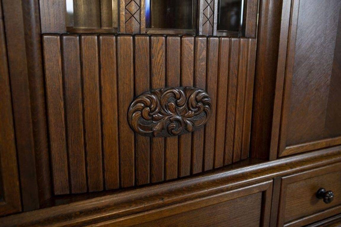 Oak Bookcase in Brown, 1930s