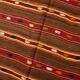 Tapis Kilim vintage marron et rouge fait main 5x7, 153x220 cm