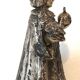 Statuette Jésus Couronné Métal Argenté