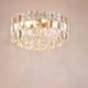 Large ceiling chandelier in gilded brass and glass Palazzo J.T. Kalmar, 1950s