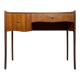 Bureau vintage 1960s avec 2 tiroirs – design ondulé élégant