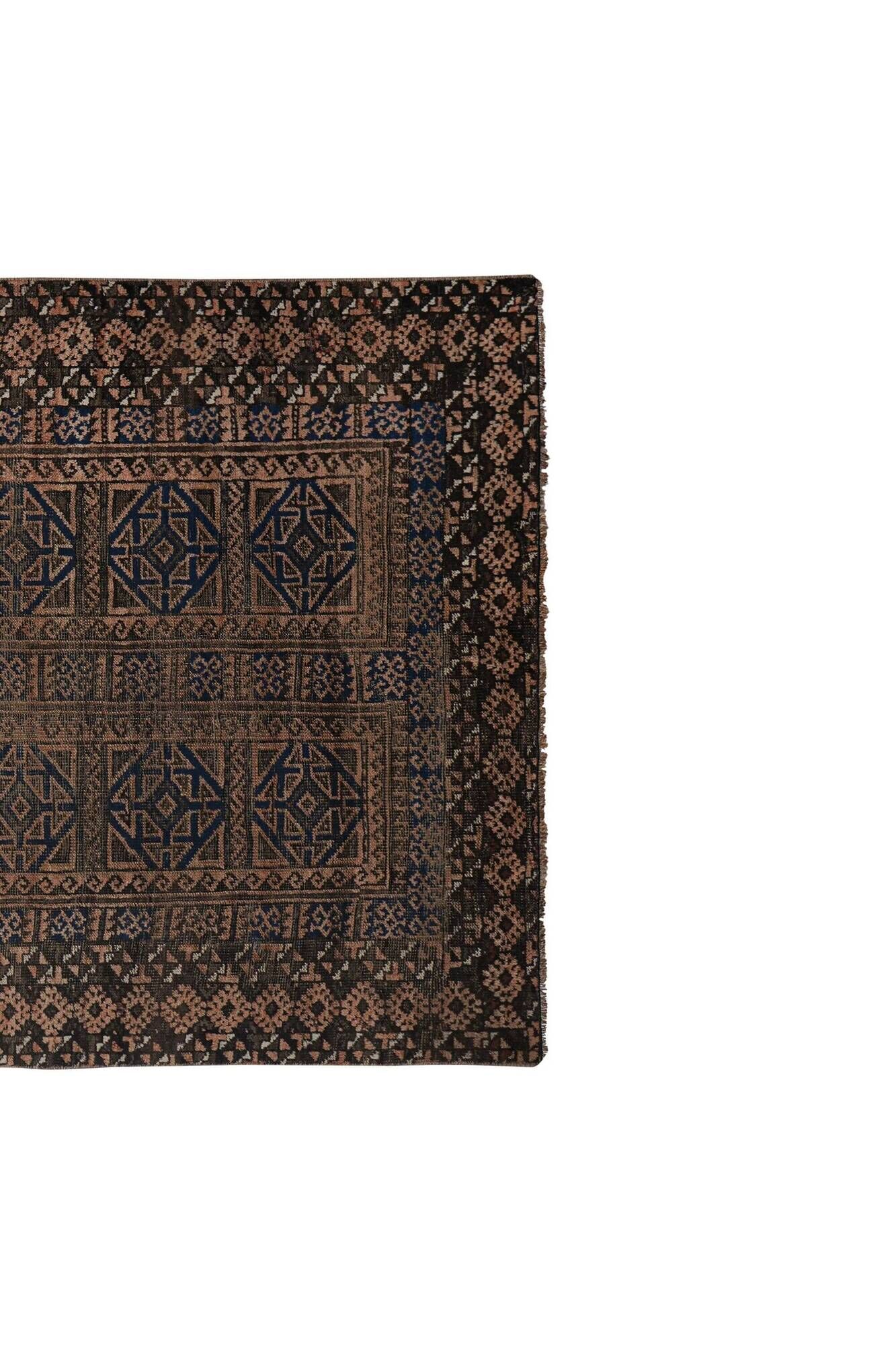Vintage Turkish handmade rug 125x212 cm