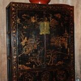Chinese cabinet in polychrome elm