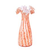 Vase orange, design italien, années 1960, fabriqué en Italie