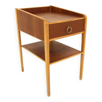 Scandinavian teak bedside table, Sweden, 1950s