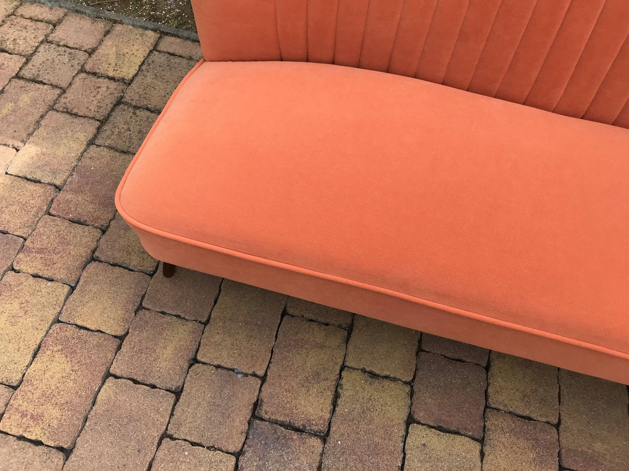 Mid-Century Orange Sofa 1950