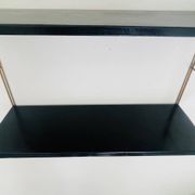Etagère murale vintage modulable, metal et laiton circa 1960s