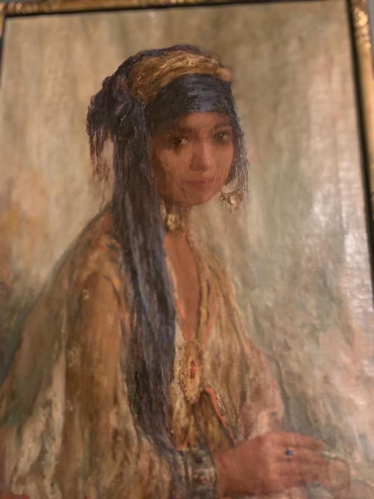 Orientalist portrait by Édouard Verschaffelt