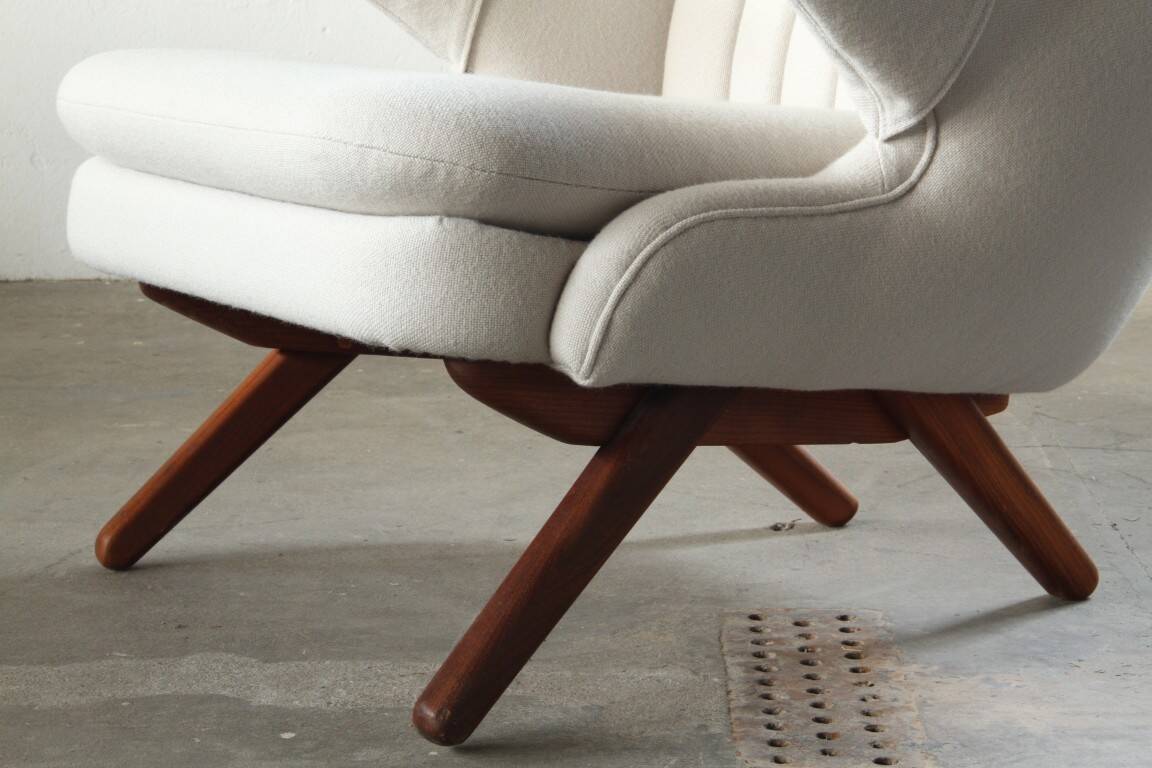 Pair of vintage Svend Skipper “Model 91” lounge chairs, Denmark, 1960s