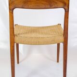 Set Of 5 Dining Chairs Model 75 Made In Teak By Niels O. Møller From 1960s