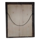 Antique mirror with green and gold stucco wood frame 73x62 cm C626