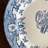 Round ironstone dish "Louis XVI" Clairefontaine earthenware