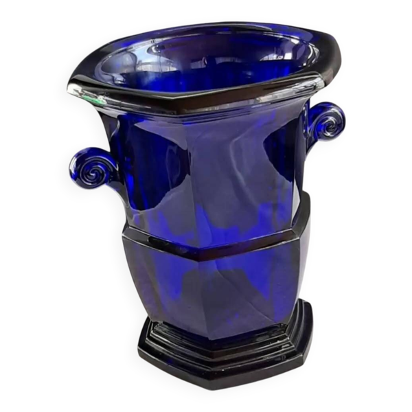 Seau a glacons verre bleu de bristol