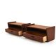 Danish Wall Mounted Nightstands in Teak 1960s