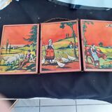 Triptych barber mirrors 30s