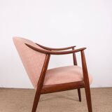 Pair of Scandinavian armchairs in Teak and Fabric, Tyrol model by Gerhard Berg for Westnofa 1960.