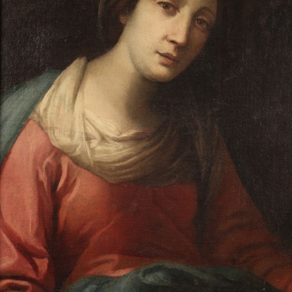 Portrait antique d’une dame de la seconde moitié du 17ème siècle