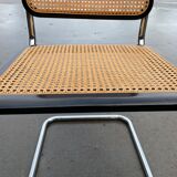 Cesca design chair b32 model in black and chrome