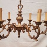 Old bronze chandelier