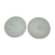 pair of art-deco plates in glass paste by Lorrain