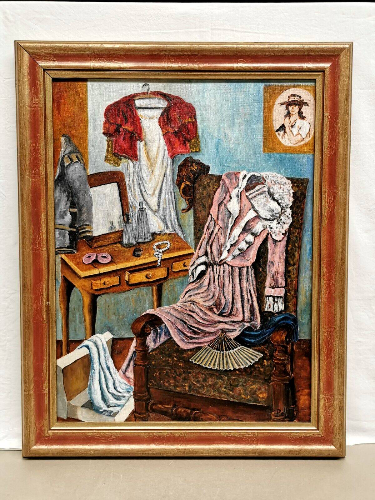 Oil painting on canvas , signed painting