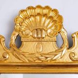 Shell mirror - Gilded Wood with Leaf - Mercury Ice - epoch: XVIIIth Century